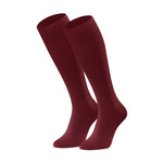 Cotton knee socks color maroon Art 027