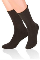 Brown terry socks unpressured Art 111 PO02, smooth, ideal for the autumn-winter season Men's FROTTE socks unpressured Art 111