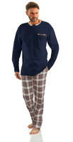 Men's long sleeve pajamas in high quality cotton model 2576/26