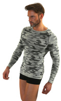 Tricou termic Thermo Active camuflaj grafit deschis