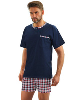 Men's Cotton Short Sleeve Pajamas