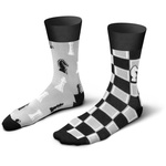 Skarpety Męskie Kolorowe Nie Do Pary Szachy Wysoka Jakość Materiału Funny