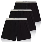 Men's Boxer Shorts Black Pima Cotton BMB-005