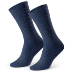 Warm striped wool socks art 093 041 graphite, Color: Graphite