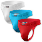 3x Men's Thongs Made of Delicate Micromodal Comix