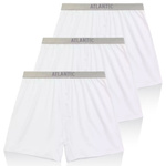 Men's Boxer Shorts Black Pima Cotton BMB-005