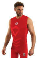 Men's Sleeveless Thermo Active Black Breathable T-Shirt