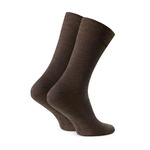 Merino wool suit socks black, no pattern, pleasant to the touch MERINO WOOL suit socks art.130