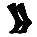 Airy black bamboo socks for men without a pattern Bamboo socks without pressures Art. 165