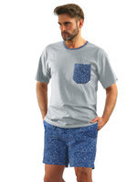 Men's Cotton Short Sleeve Pajamas