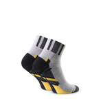 Black half terry sports socks