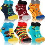 6x Colorful Finest Socks For Gift