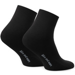 Black half terry sports socks