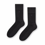 Graphite suit socks HF004 with delicate pattern and pressureless welt