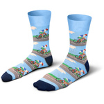 Skarpety Męskie Kolorowe Rower Wysoka Jakość Funny