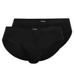 Henderson Herren Slipy Classic 2er Pack – Komfortable Baumwollunterwäsche, Anatomic Fit, Breiter Bund, Verschiedene Farben, Große Größen, Für Männer