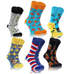 6x Colorful Finest Cotton Socks