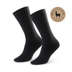 Socks 50% Alpaca Wool Black Soft Art 044