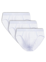 slipy męskie wew. guma jersey 95% baw. 5% ela. 100T-3PAK-BIA-4/M