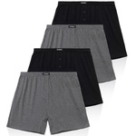 Men's Boxer Shorts Black Pima Cotton BMB-005