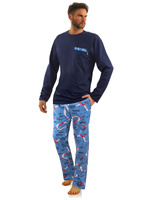 Men's long sleeve pajamas in high quality cotton
