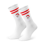 Santa Claus - Christmas socks with seamless interfacing