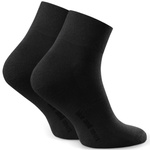 Black half terry sports socks