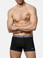 szorty męskie dopasowane zew. guma jersey 95% baw. 5% ela. 322-NER/CZA-4/M