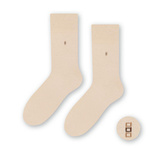Smooth men's premium cotton pink suit socks