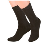 Brown terry warm socks for men