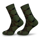 Sesto Senso Herren Jagd Socken – Bequeme Baumwollsocken mit Air Control, Verstärkte Ferse und Zehen, Flache Nähte, Rutschfest, Atmungsaktiv, Ideal für Outdoor-Aktivitäten, Khaki, Unisex, Tarnmuster