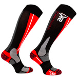 Light Yellow Anatomical Ski Socks With Thermal Insulation Mix of Patterns