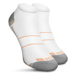 Sesto Senso Sport Socken Set – Nahtlose Kurzsocken aus Baumwolle, Atmungsaktiv mit Feuchtigkeitsmanagement, Anatomic Design, Unisex für Sport, 2er Pack, Weiß