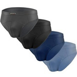 Sesto Senso Herren Baumwoll Slips Set – Bequeme Unterwäsche mit Nicht-Einschneidendem Bund, Flachen Nähten, Sportlicher Stil, 4er Pack, Mehrfarbig, SM02