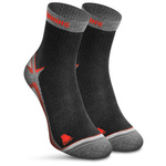 Sesto Senso Laufsocken – Atmungsaktive Sportsocken mit Dämpfung, Antibakteriell, Knöchelhoch, Für Herren und Damen, Baumwolle, Schwarz, Ideal für Outdoor-Sportarten