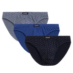 3-Pack Men's Sport Cotton Slips Blue Unpatterned