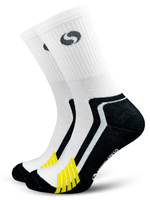Sesto Senso Herren Sport Socken Multisport – Bequeme Baumwollmischung, Halb-Frottee, Atmungsaktiv, Ideal für Sportaktivitäten, Musterdesign, Schwarz/Grau