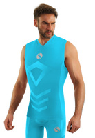 Men's Sleeveless Thermo Active Black Breathable T-Shirt