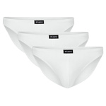 Atlantic Herren Mini Slips Set – Bequeme Unterwäsche aus 95% Baumwolle, 5% Elastan, Weiß, 4er Pack, Basic Kollektion, Ohne Muster, Interne Tunnelgummierung, Ideal für den täglichen Gebrauch