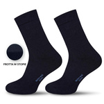 Navy blue article 130 BW002 without pattern, men's Merino wool socks, comfortable and soft Merino wool half socks article 130