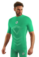 Men's short sleeve t-shirt double layer breathable knit black Thermo Active