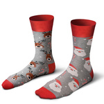 Skarpety Męskie Świąteczne Renifer w Okularach