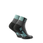 Black half terry sports socks