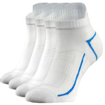 Sesto Senso Herren Sport Socken SKB10 – Atmungsaktiv und Nahtlos, Poliamid, Thermoregulierung, Verstärkte Frottee-Bereiche, Ideal für Sport, Blau/Weiß, 4er Set, Komfort und Unterstützung für Fitness und Laufen