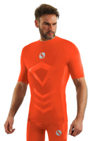 Men's short sleeve t-shirt double layer breathable knit black Thermo Active