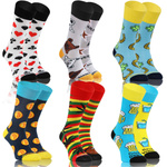 6x Colorful Finest Socks
