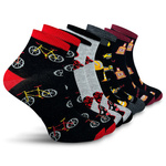 4x Cotton Short Socks Not For Pairing