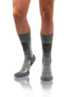 Sesto Senso Trekking Winter Wollsocken – Warme, Atmungsaktive Trekking-Socken mit Verstärkungen, Antibakteriell, Für Herren und Damen, Grau/Mehrfarbig, Ideal für Herbst/Winter Outdoor-Aktivitäten und Sport