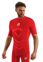 Men's short sleeve t-shirt double layer breathable knit black Thermo Active