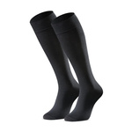 Gładkie grafitowe podkolanówki męskie Art. 027